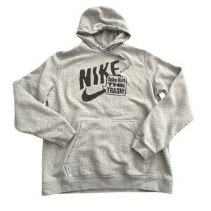 Nike Mens Pullover Hoodie/Sweatshirt-Golf-Gray-Large-GUC